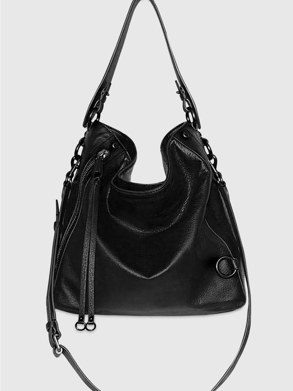 Rebecca Minkoff MAB Leather Hobo Black